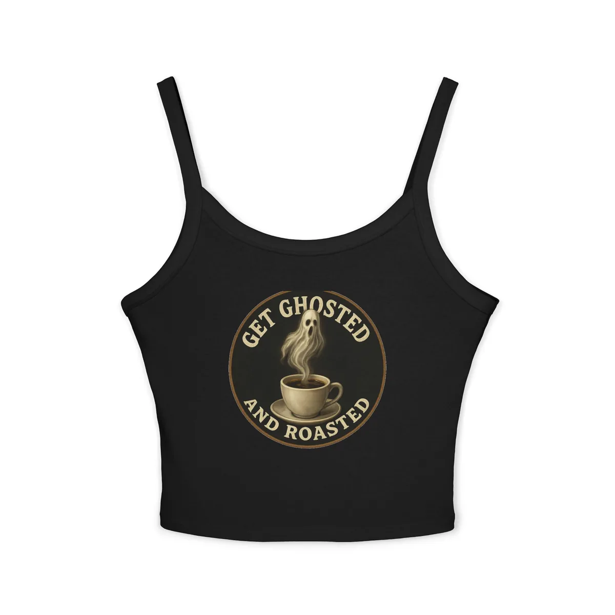 Camiseta sin mangas de tirantes Get Ghosted and Roasted para mujer